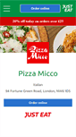 Mobile Screenshot of pizza-micco.co.uk