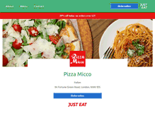 Tablet Screenshot of pizza-micco.co.uk